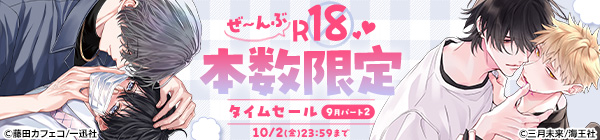 ぜ~んぶR18♥本数限定タイムセール 9月パート2
